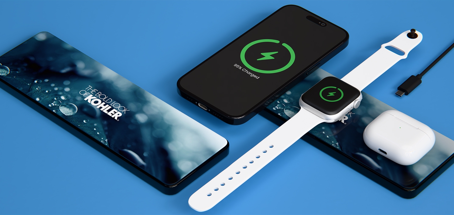 PowerDock Trio Wireless Charger for iPhone, Apple Watch, AirPods 4