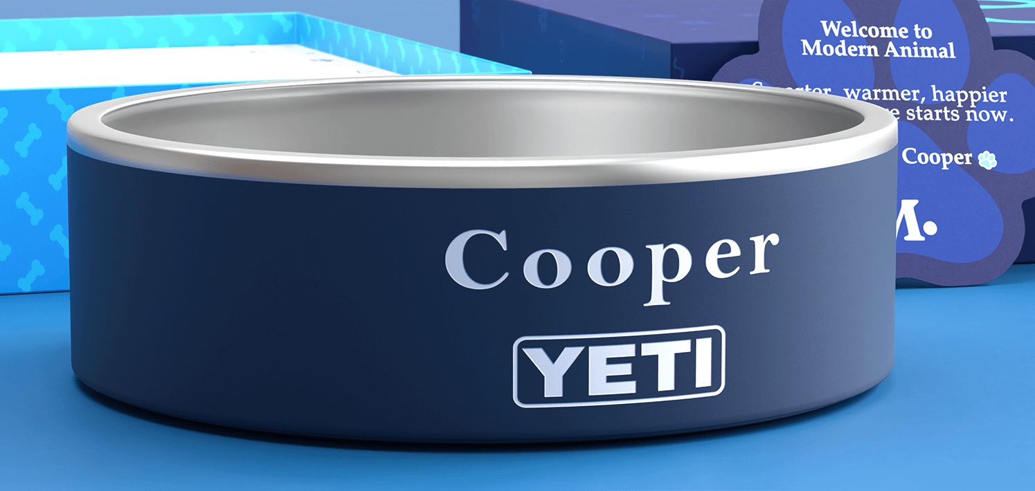 Yeti Dog Bowl Gift Set 2